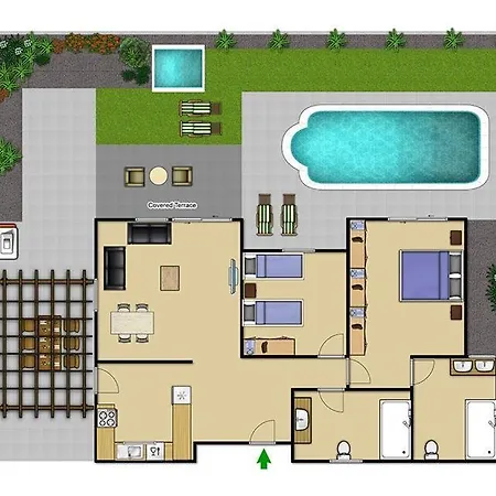 Villa Playa Blanca Sleeps 4 Pool Air Con Wifi